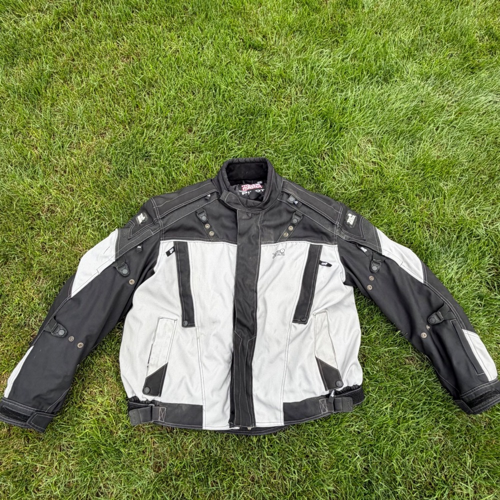 A+ Tour Master Pivot Motorcycle Jacket Mens XXL Grey Black Riding Gear RN85377